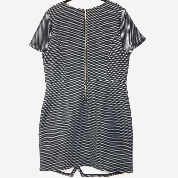 Kensie B&W Checker Sheath Dress SZ L - Picture 4 of 9